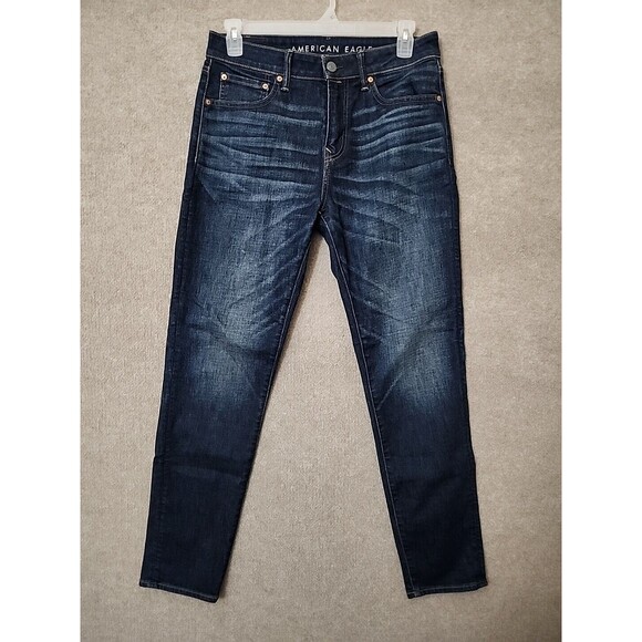 American Eagle Outfitters Other - American Eagle Athletic Jeans Mens 32x34 Blue Airflex+ Stretch Dark Wash Denim